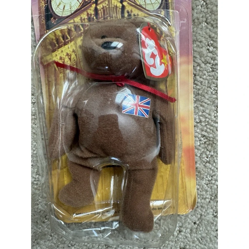 BRITANNIA THE BEAR TY McDonalds Teenie Beanie 1999 Tag Errors Collectible-Rare